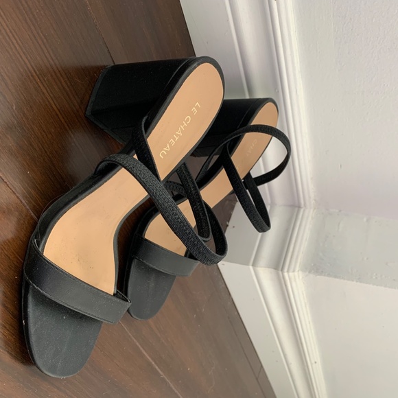 Le Chateau Ankle Strap Block Sandals - Picture 2 of 4